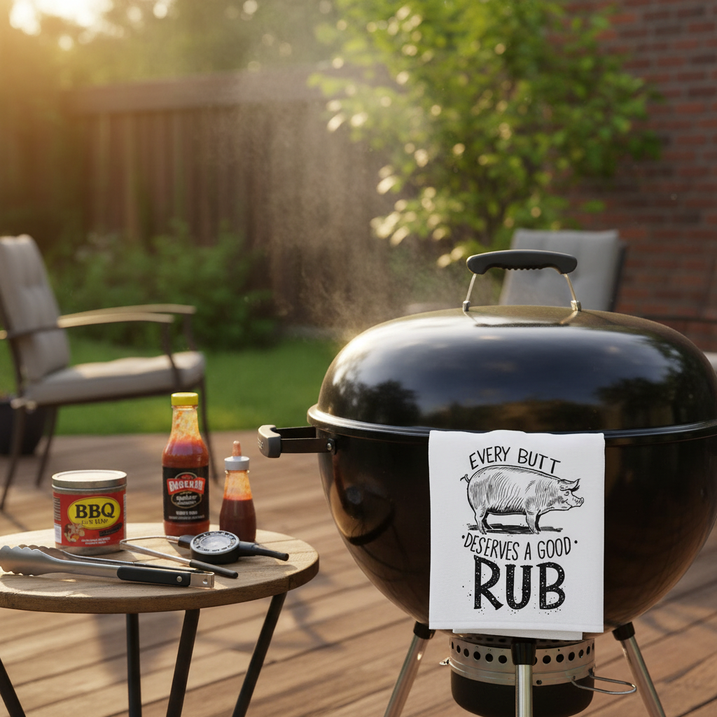 Every Butt Deserves a Good Rub - BBQ Background 2