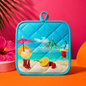 Beach pepper potholder front view