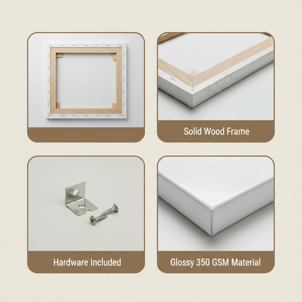 Canvas Wall Art Product Detail Infographic