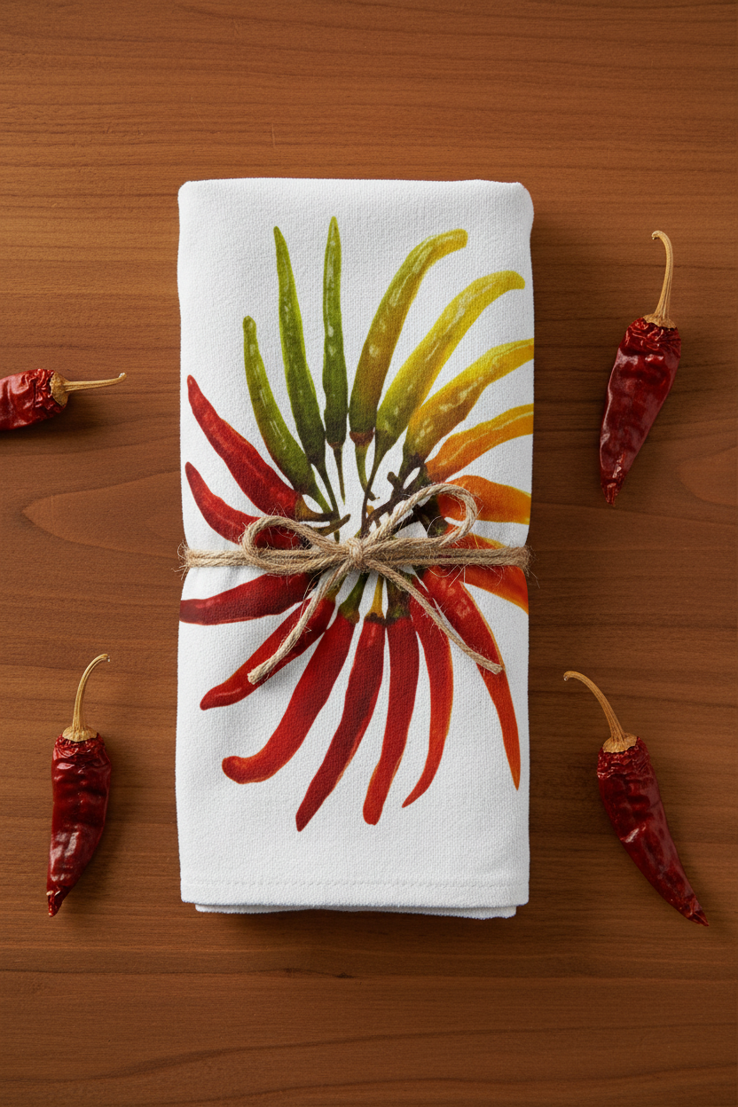 Chili Fiesta Towel Gift Presentation