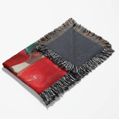 Chili Pepper Shaker Throw Blanket Folded
