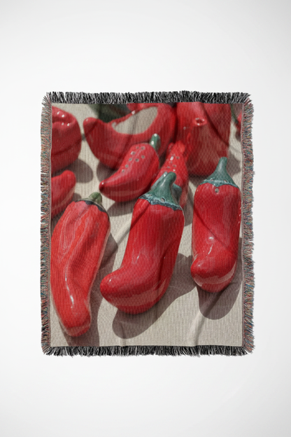 Chili Pepper Shaker Throw Blanket