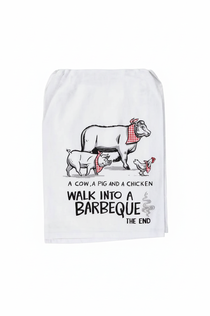 Cow Pig Chicken BBQ Kitchen Towel