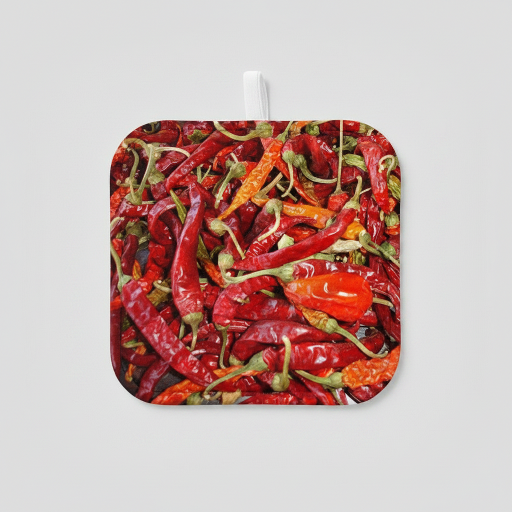 Dried Chili Pepper Potholder No Border