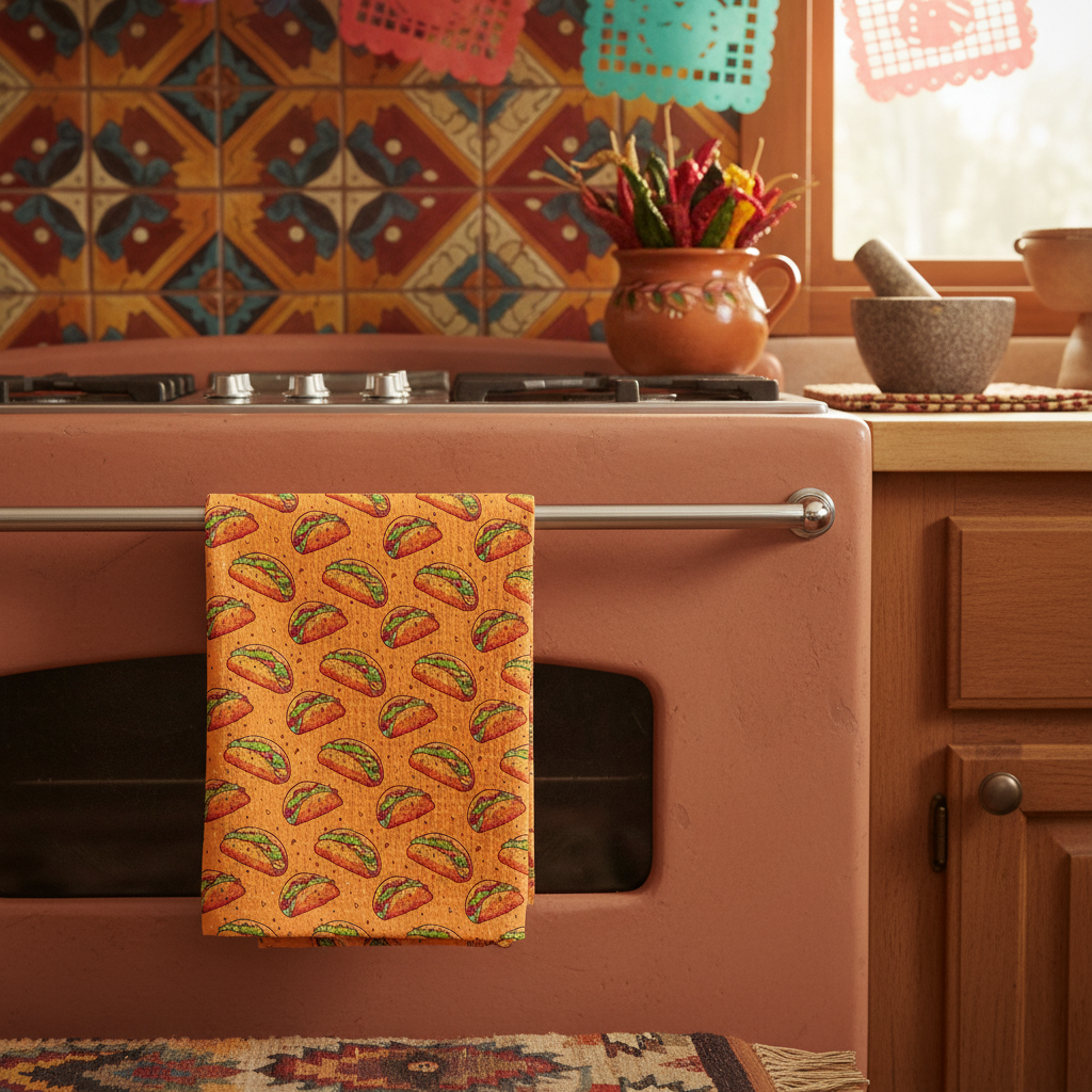 Life is Better with Tacos Waffle Tea Towel