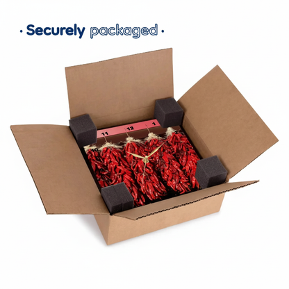 Red Hot Chili Pepper Wall Clock - Securely Packaged