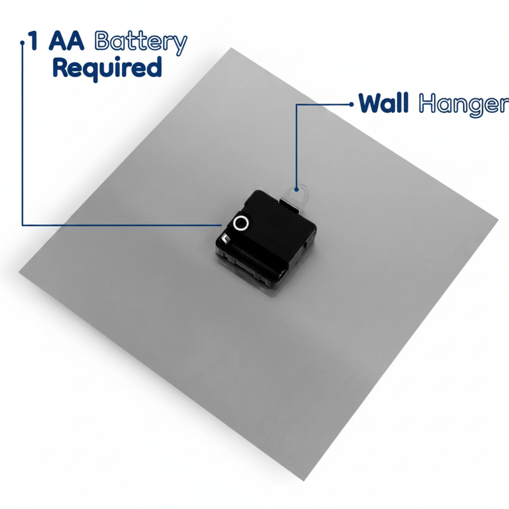 Wall Clock Back Panel Infographic